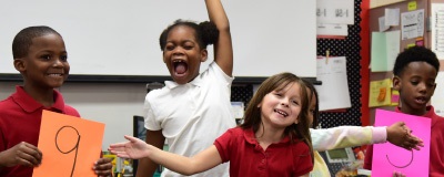 Students during a Staging STEM residency