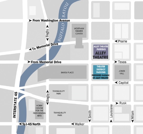 Alley Theatre Map