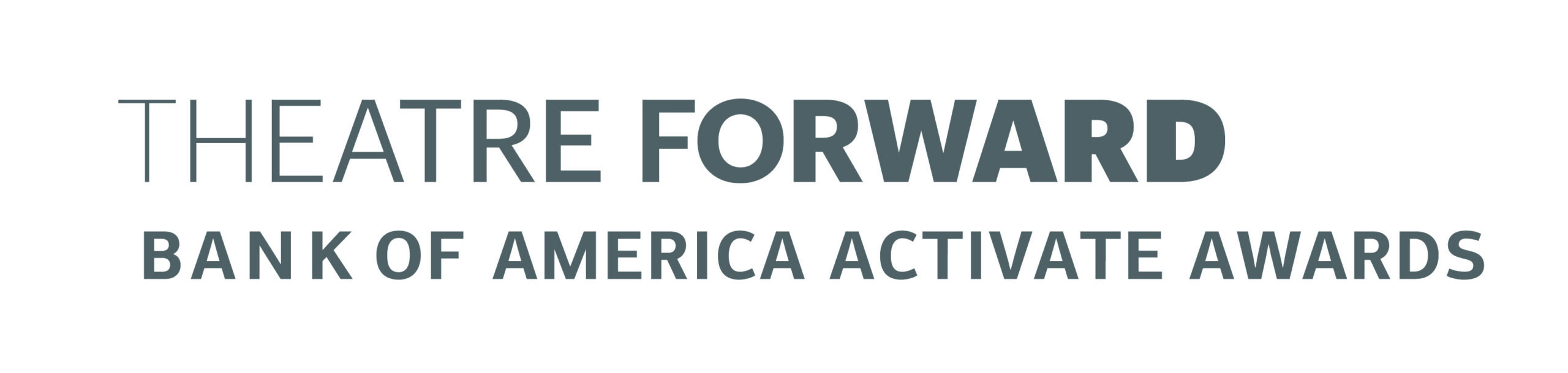 Logo de Banco de América Theatre Forward