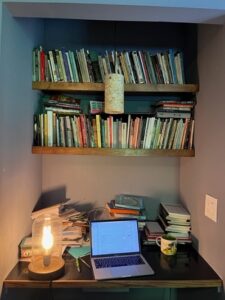 Hilary Bettis' workspace.