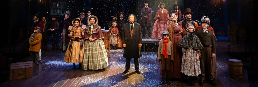 The cast of A Christmas Carol