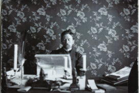 Anton Chekhov in his study in Yalta, 1895-1900