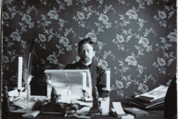 Anton Chekhov in his study in Yalta, 1895-1900