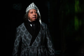 Photo of David Rainey as Ebenezer Scrooge