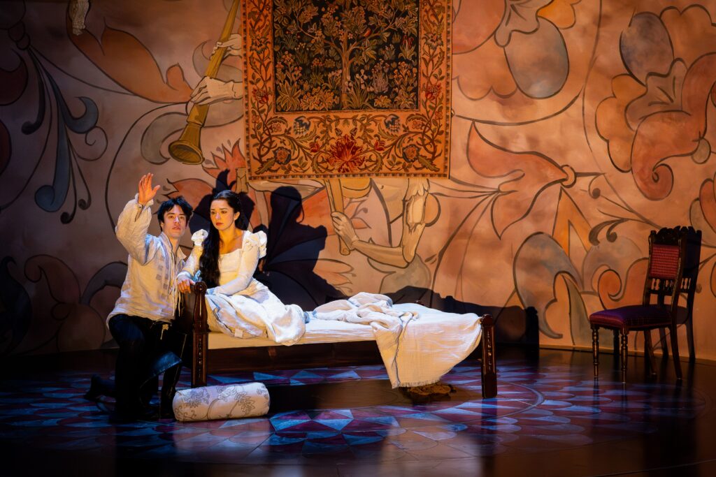 Rob B. Kellogg and Melissa Molano in Alley Theatre’s production of Romeo and Juliet.